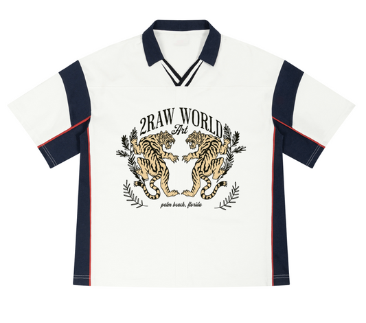 2RAW World “Twin Tigers” Polo Shirt