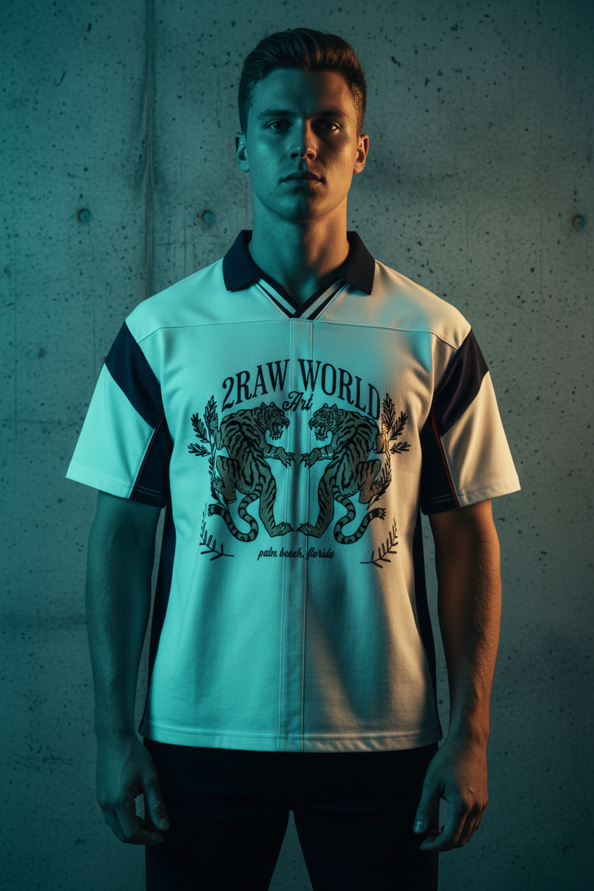 2RAW Twin Tigers Polo Shirt