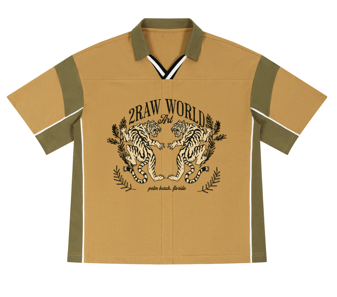 2RAW World “Twin Tigers” Polo Shirt