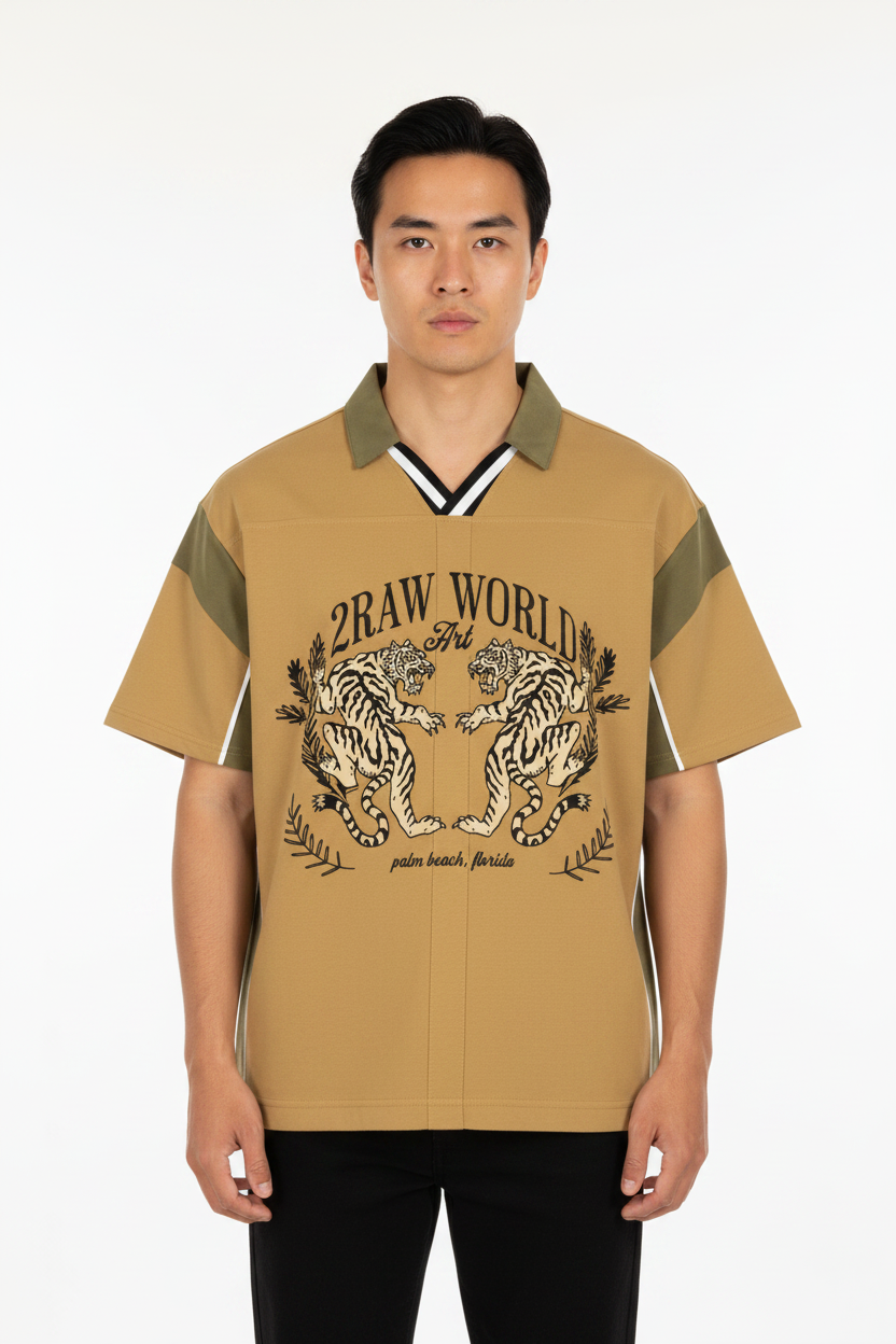 2RAW Twin Tigers Polo Shirt