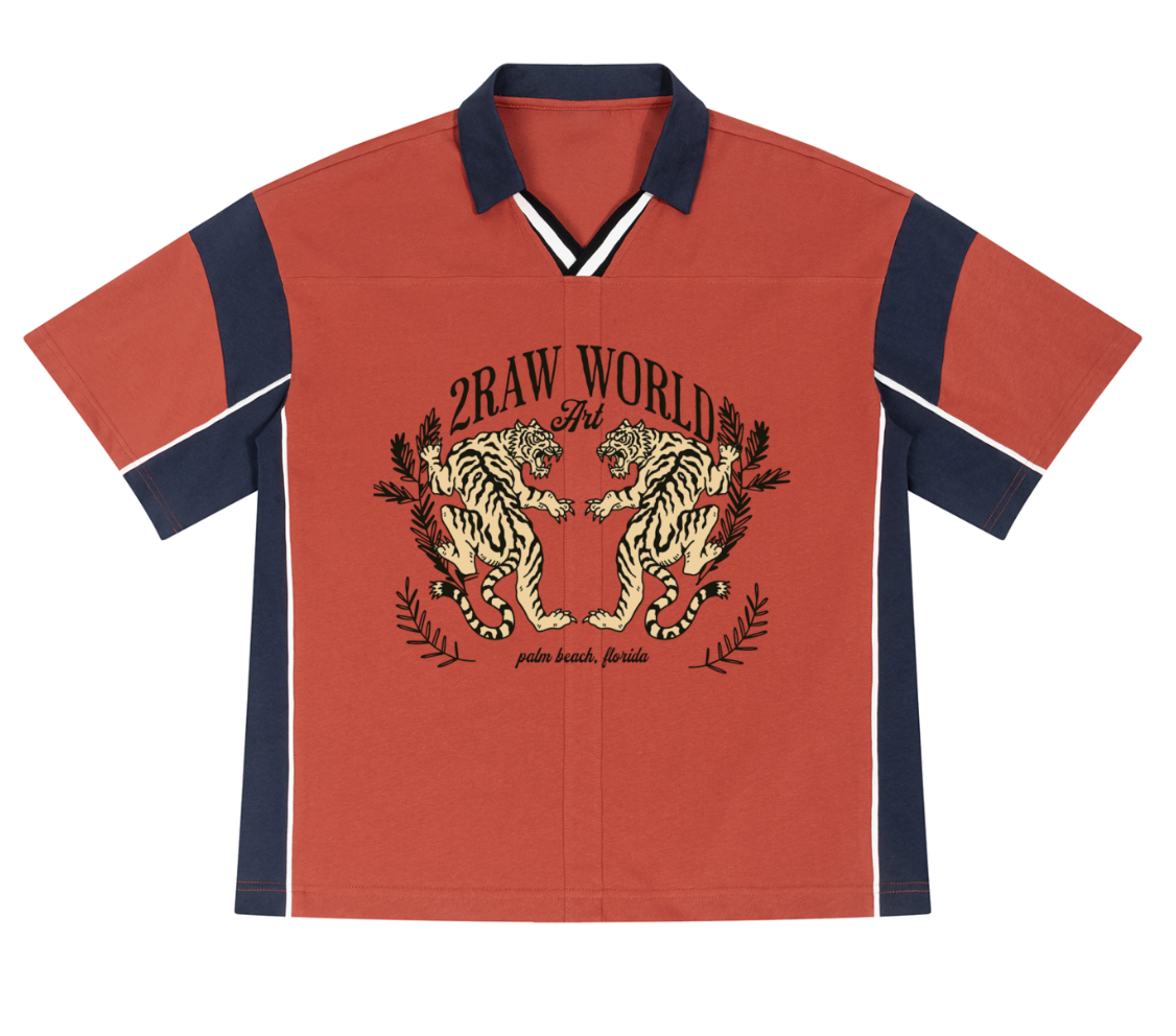 2RAW World “Twin Tigers” Polo Shirt