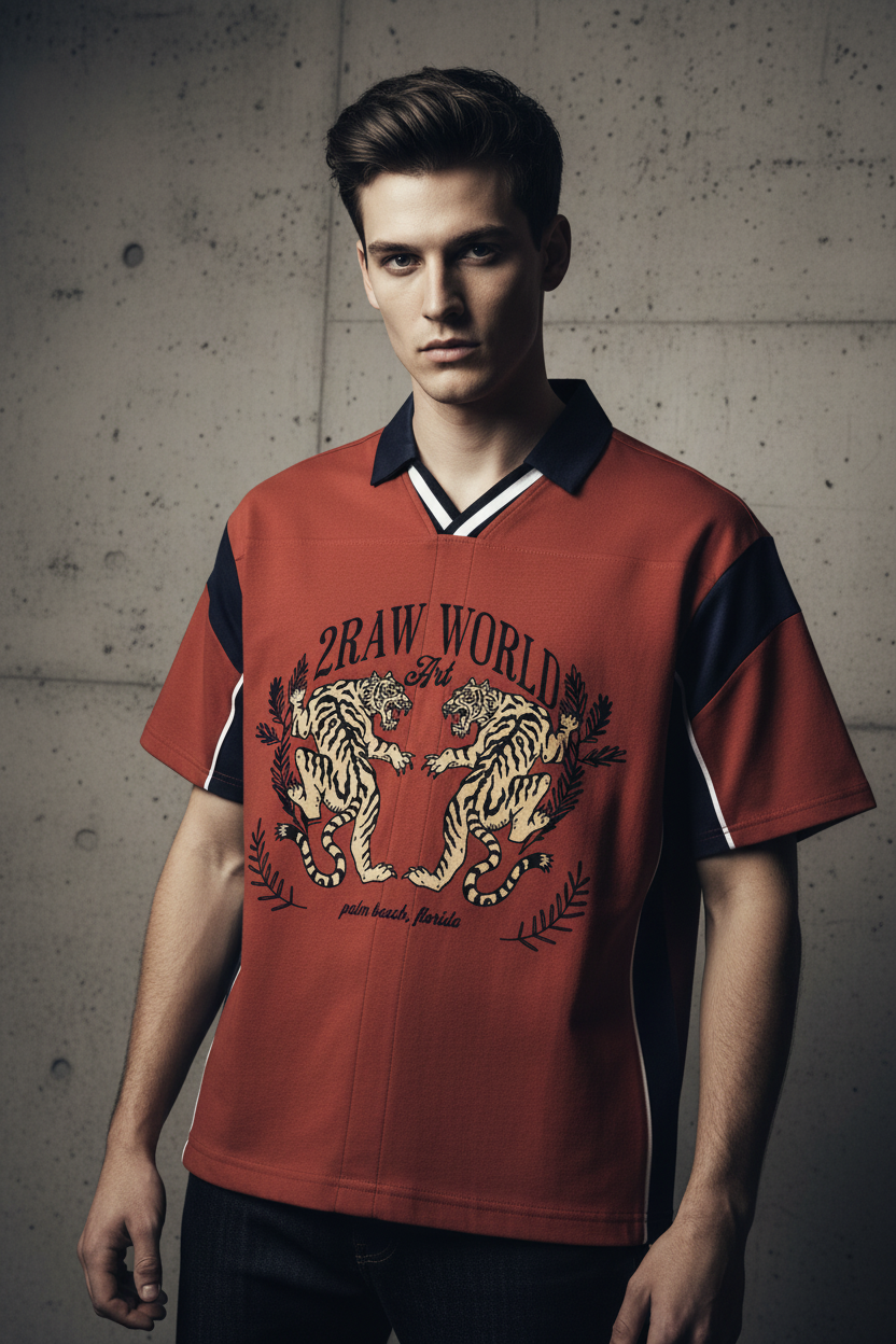2RAW Twin Tigers Polo Shirt