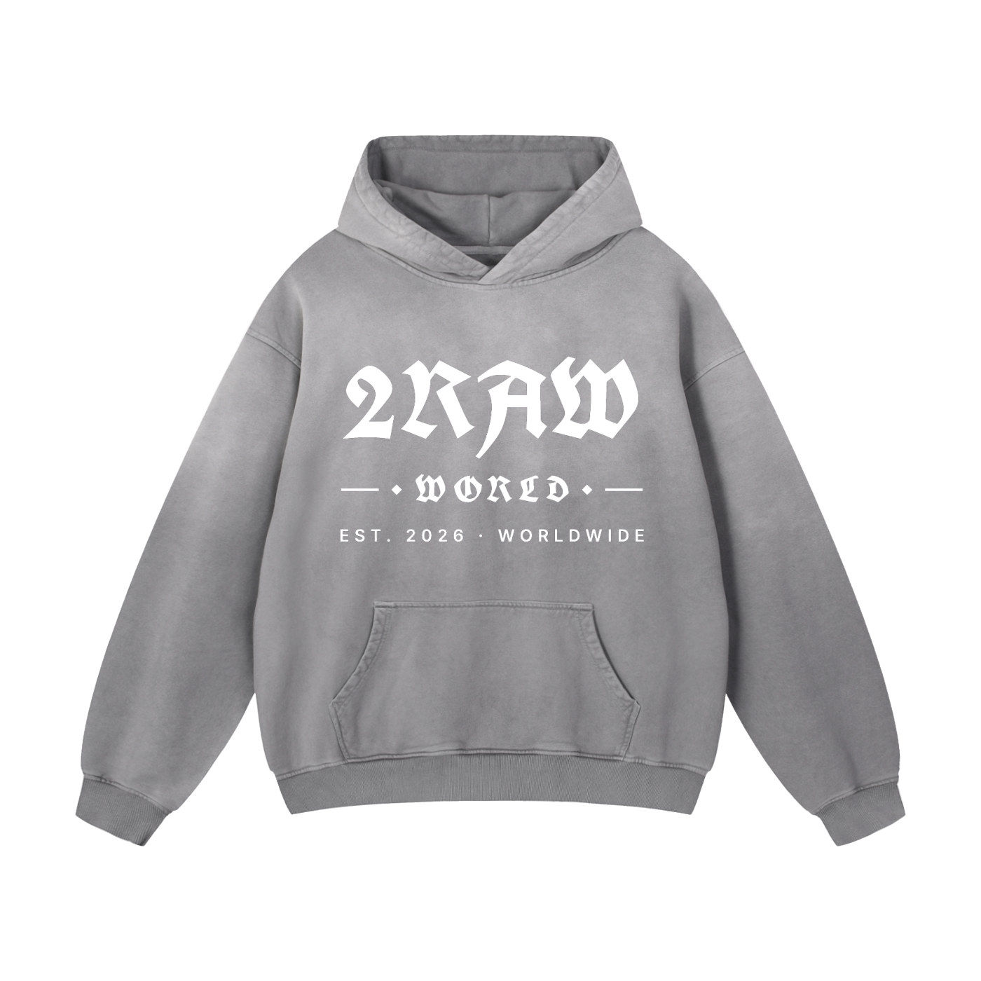 2RAW Heavyweight Sunfade Oversized Hoodie