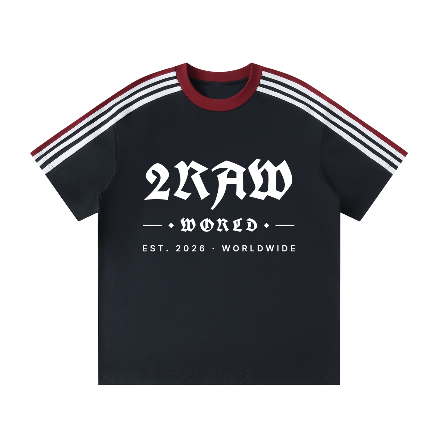 2RAW WORLD Striped T-Shirt