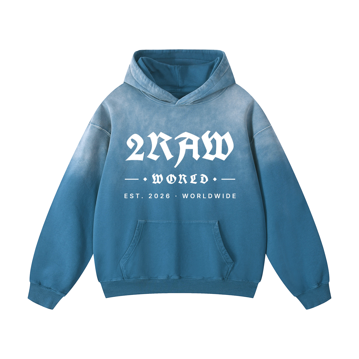 2RAW Heavyweight Sunfade Oversized Hoodie