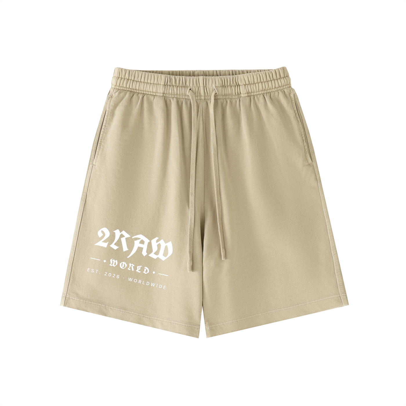 2RAW WORLD Vintage Wash Cotton Shorts