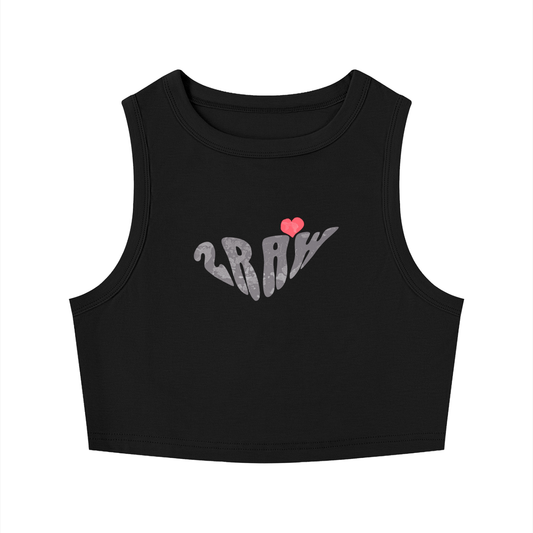 2RAW Women's Crewneck Crop Tank