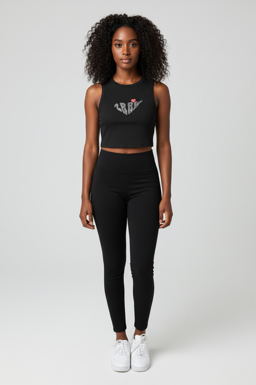 2RAW Women's Crewneck Crop Tank