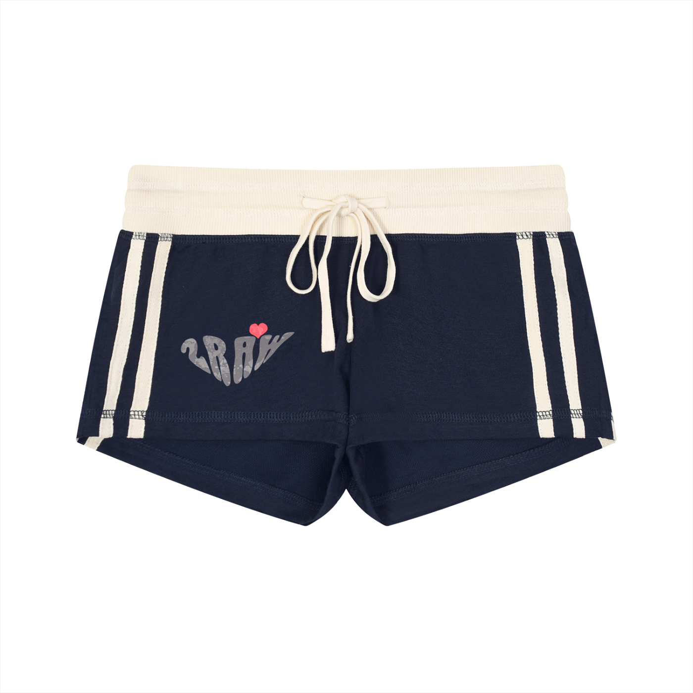 2RAW Sweetheart Stripe Track Shorts