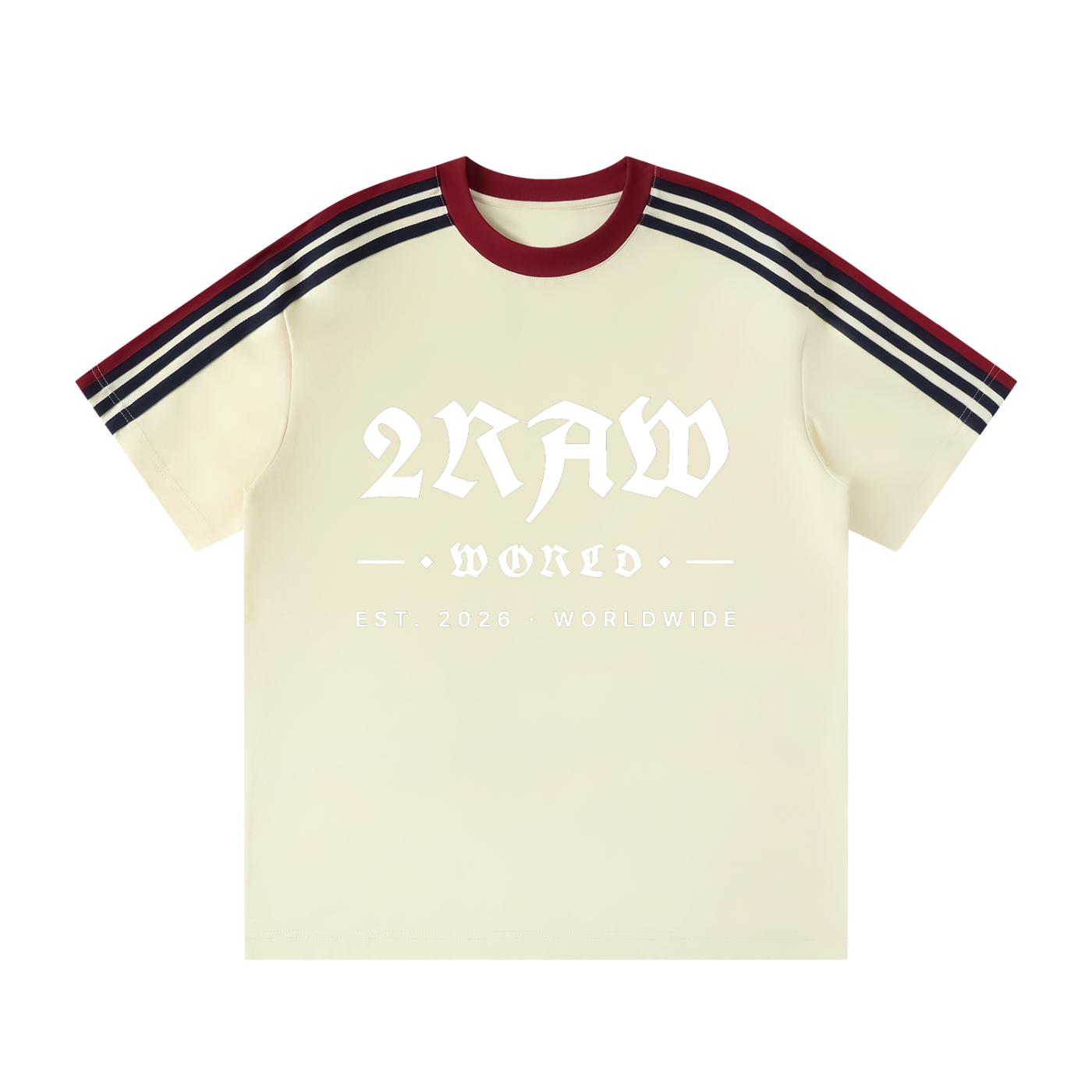 2RAW WORLD Striped T-Shirt