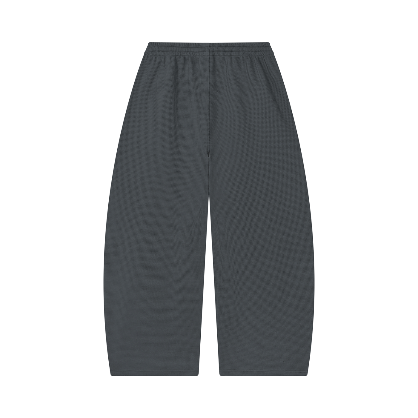2RAW Waffle Barrel Leg Pants — Oat Gray
