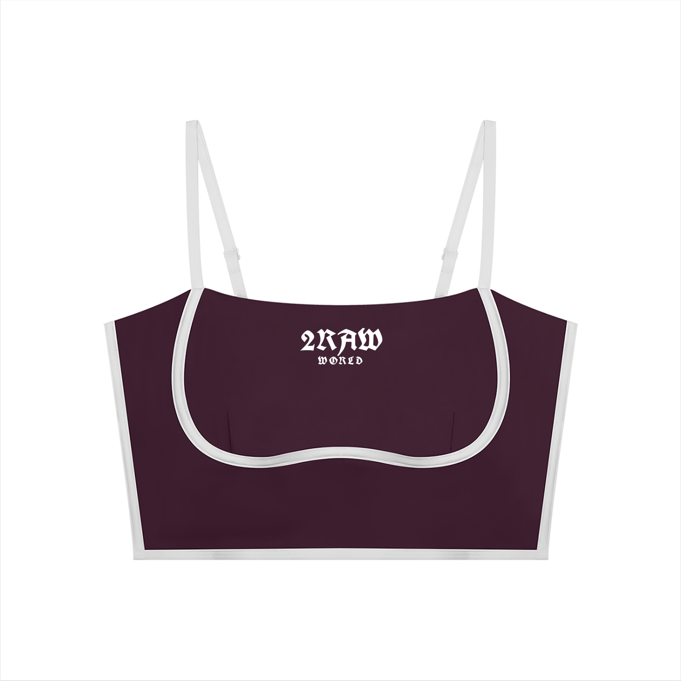 2RAW WORLD Women’s Color Bloc Yoga Sports Bra