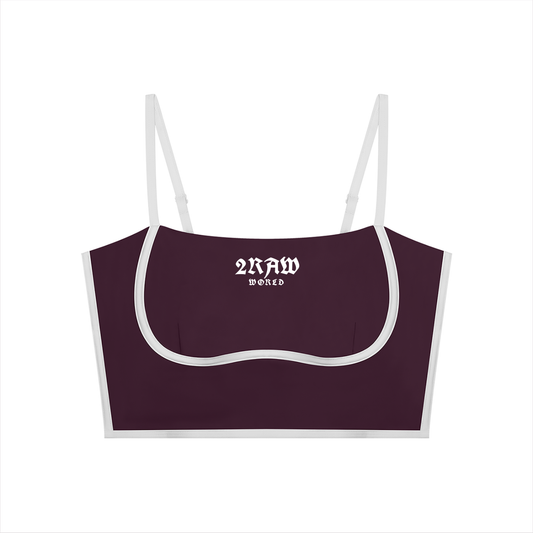 2RAW WORLD Women’s Color Bloc Yoga Sports Bra