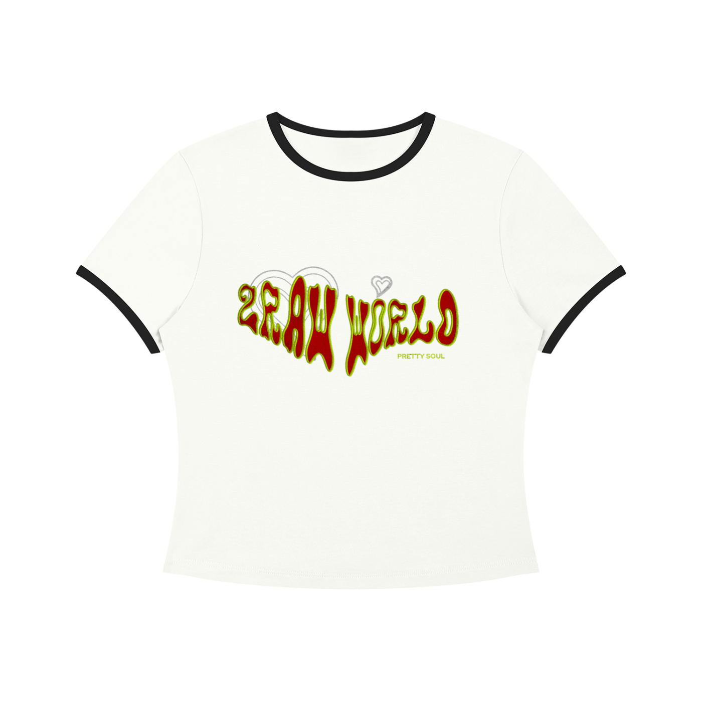 2RAW WORLD PRETTY SOUL Crop T-Shirt
