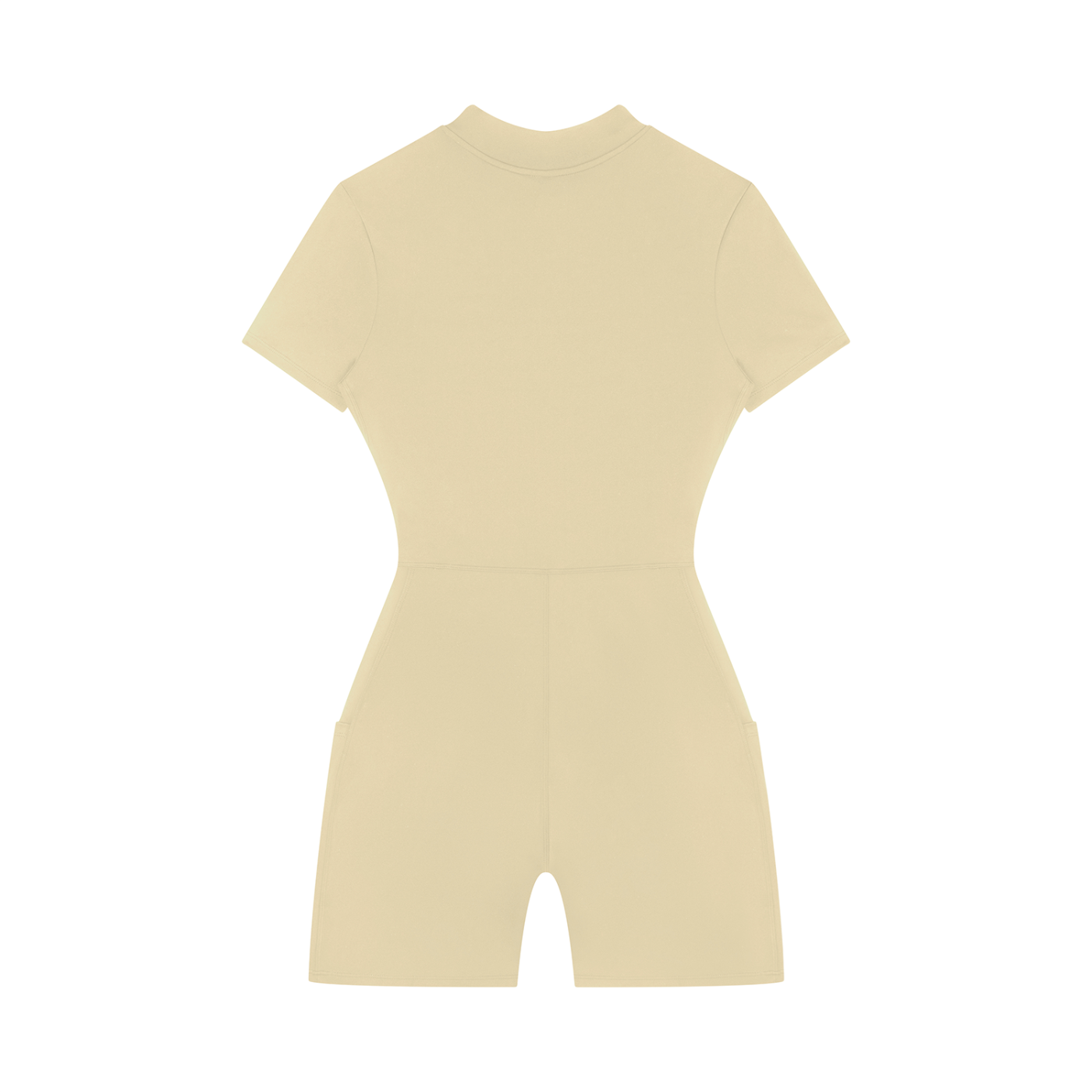 2RAW WORLD  Quarter-Zip Short Sleeve Romper