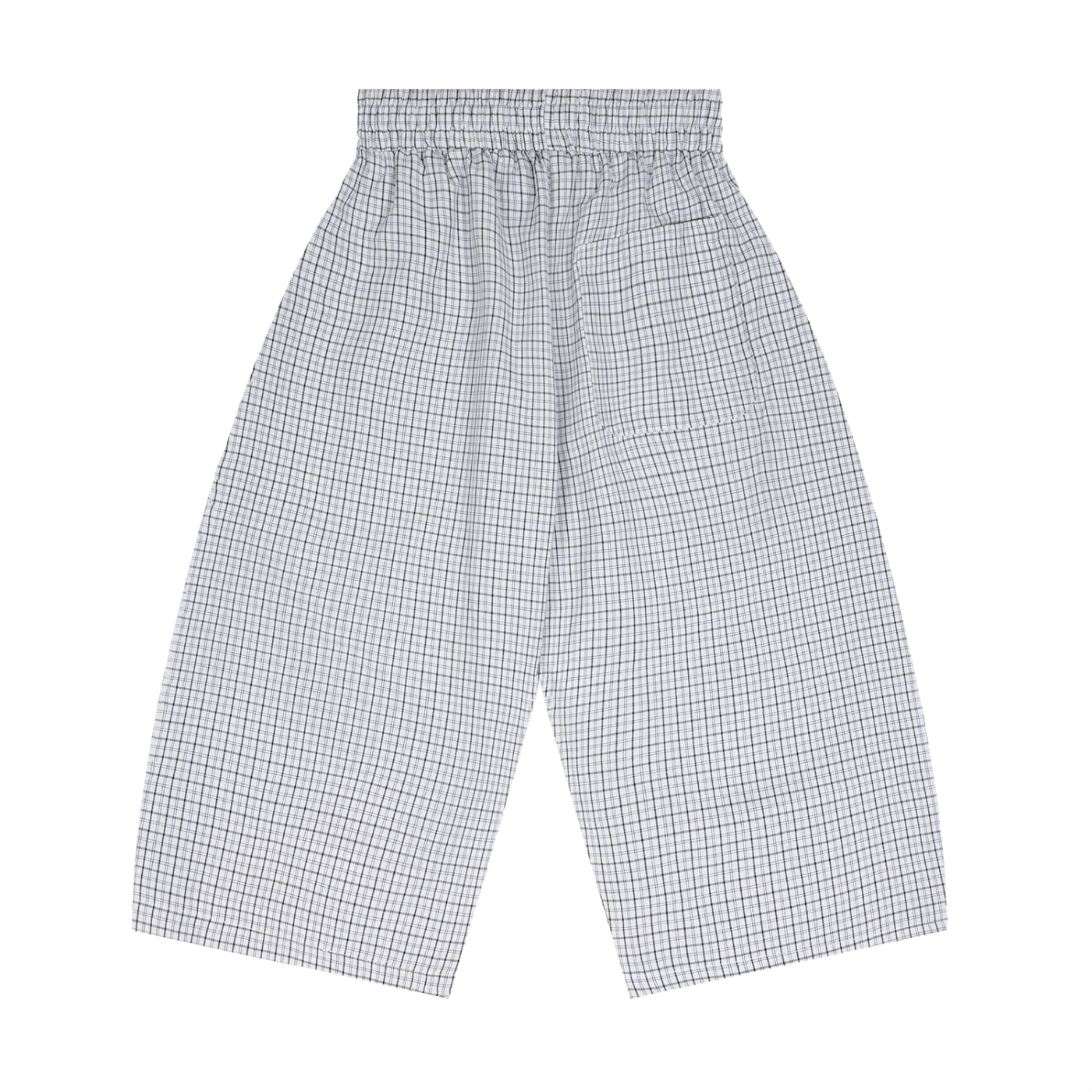 2RAW Unisex Plaid Loose Capri Shorts