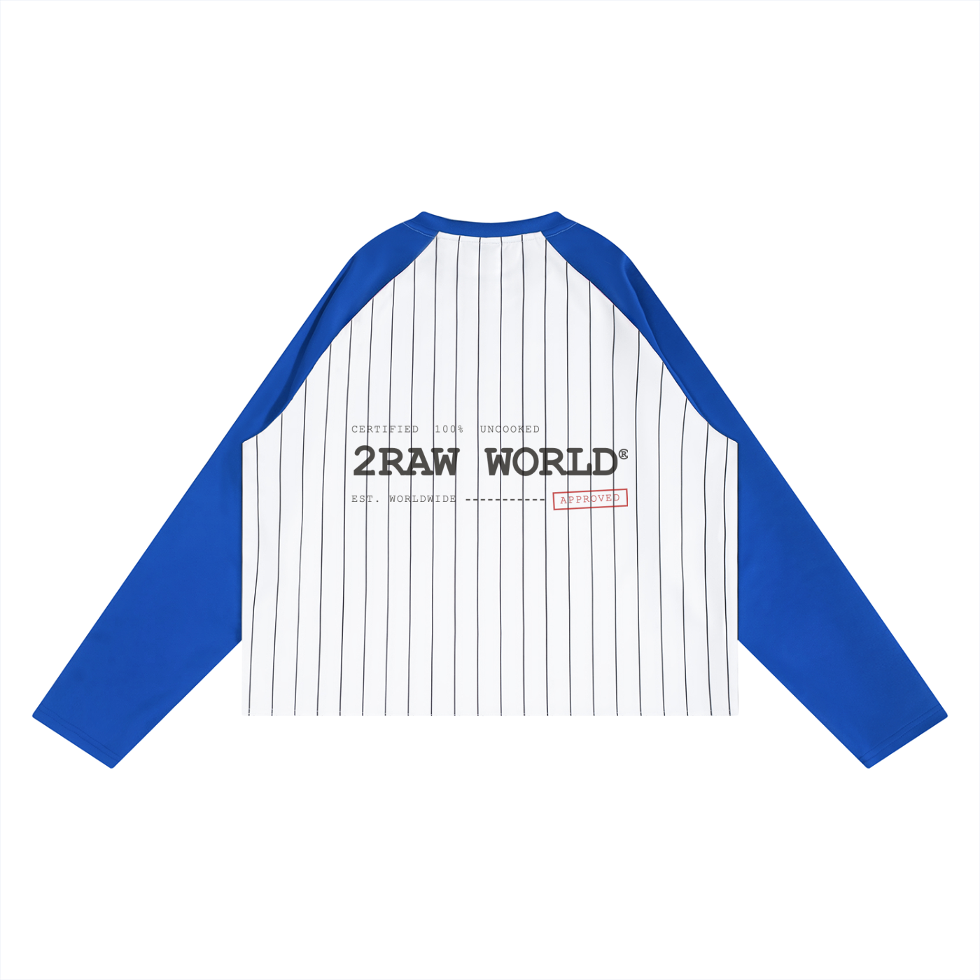2RAW  Striped Raglan Long Sleeve T-Shirt