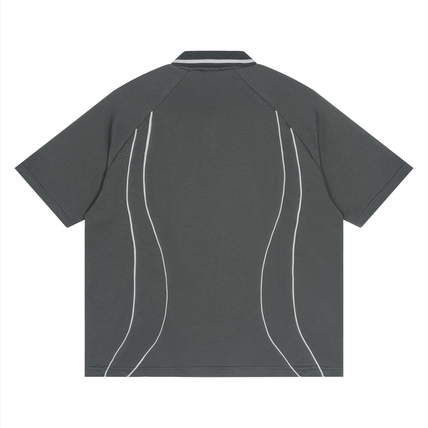 2RAW WORLD Raglan Piping Polo Shirt