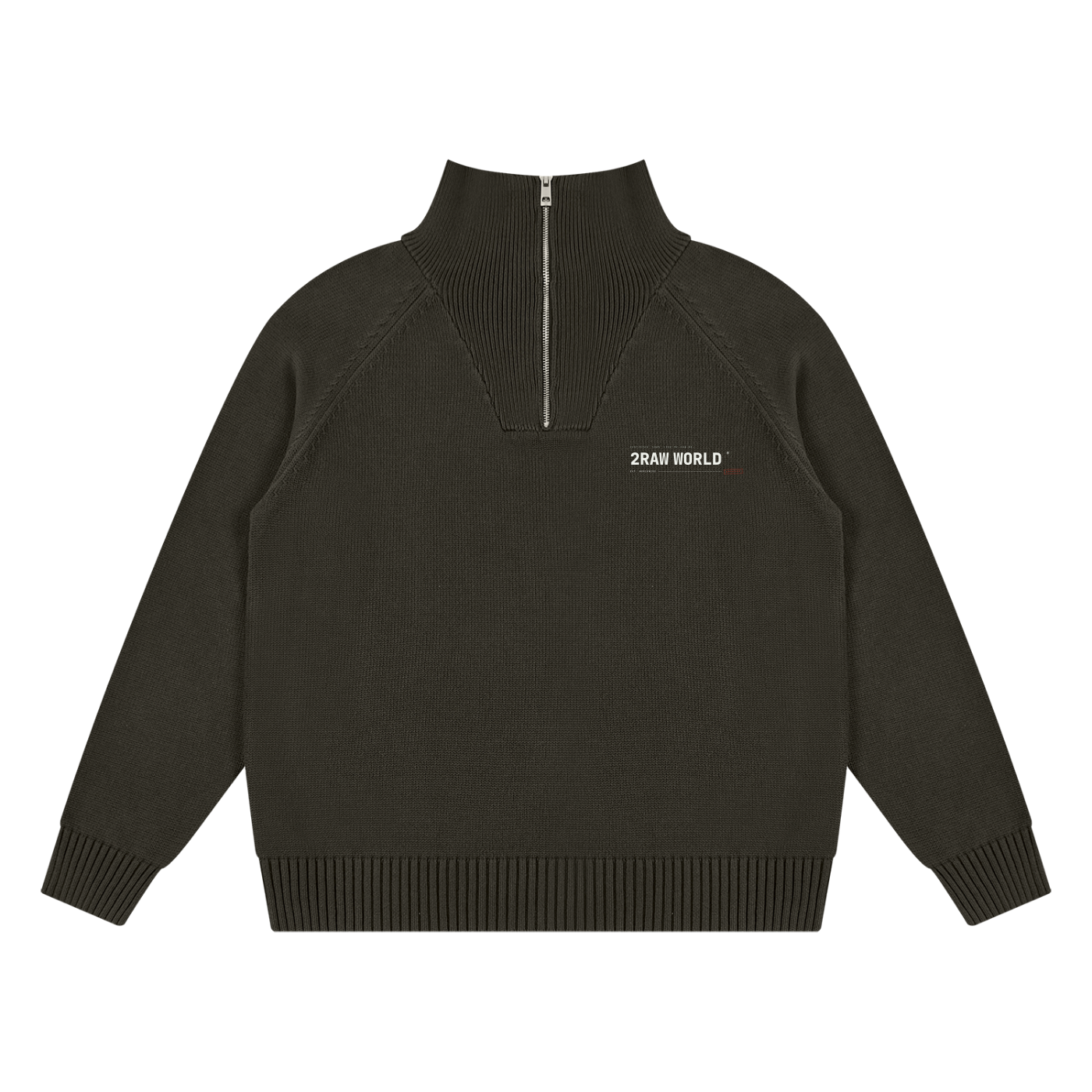 2RAW Quarter-Zip Pullover Sweatshirt