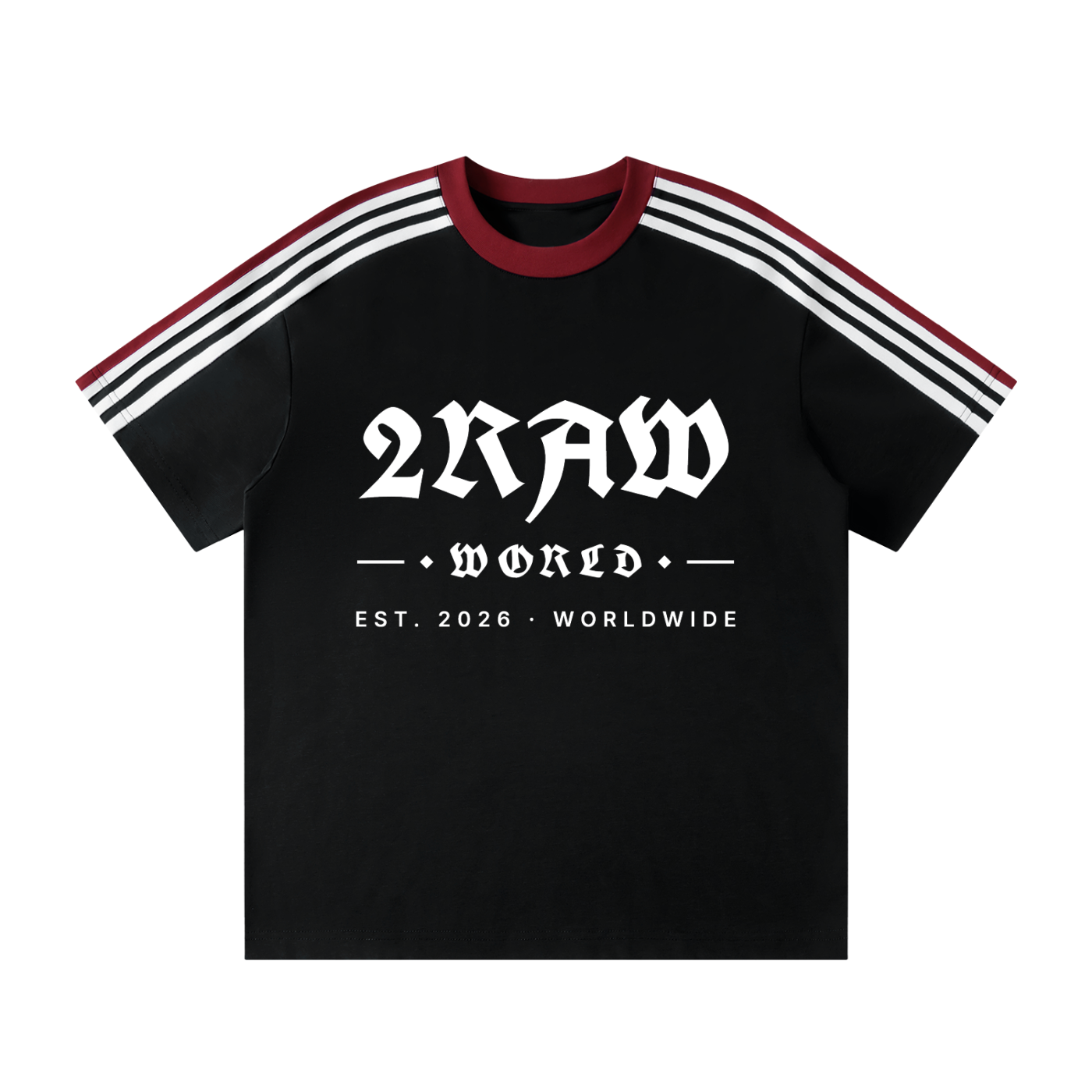 2RAW WORLD Striped T-Shirt