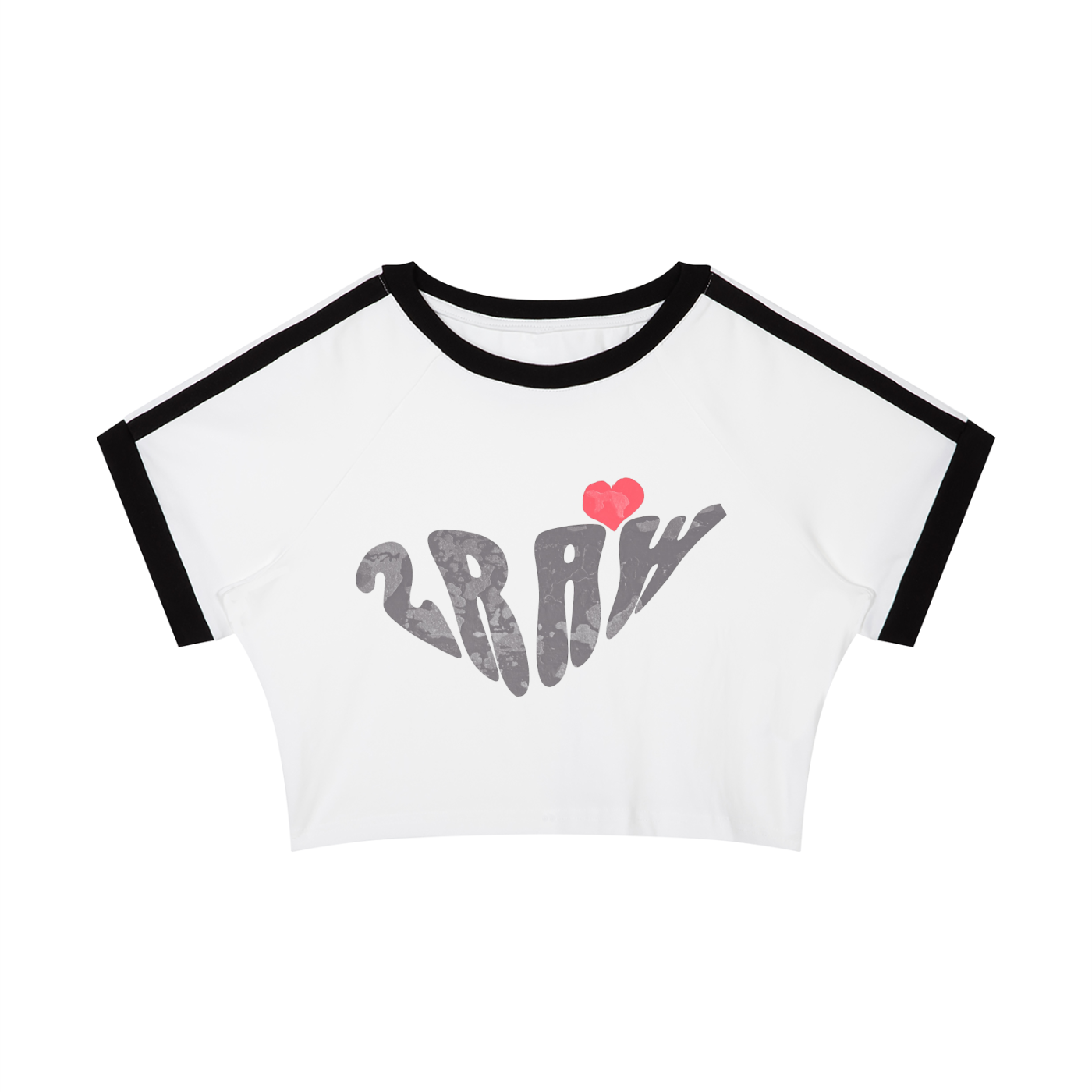 2raw Sweetheart Raglan Crop