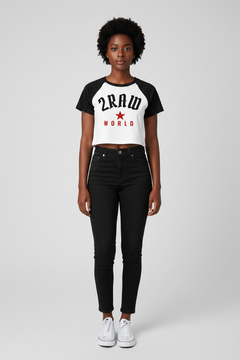 2RAW Color Block Baby Tee