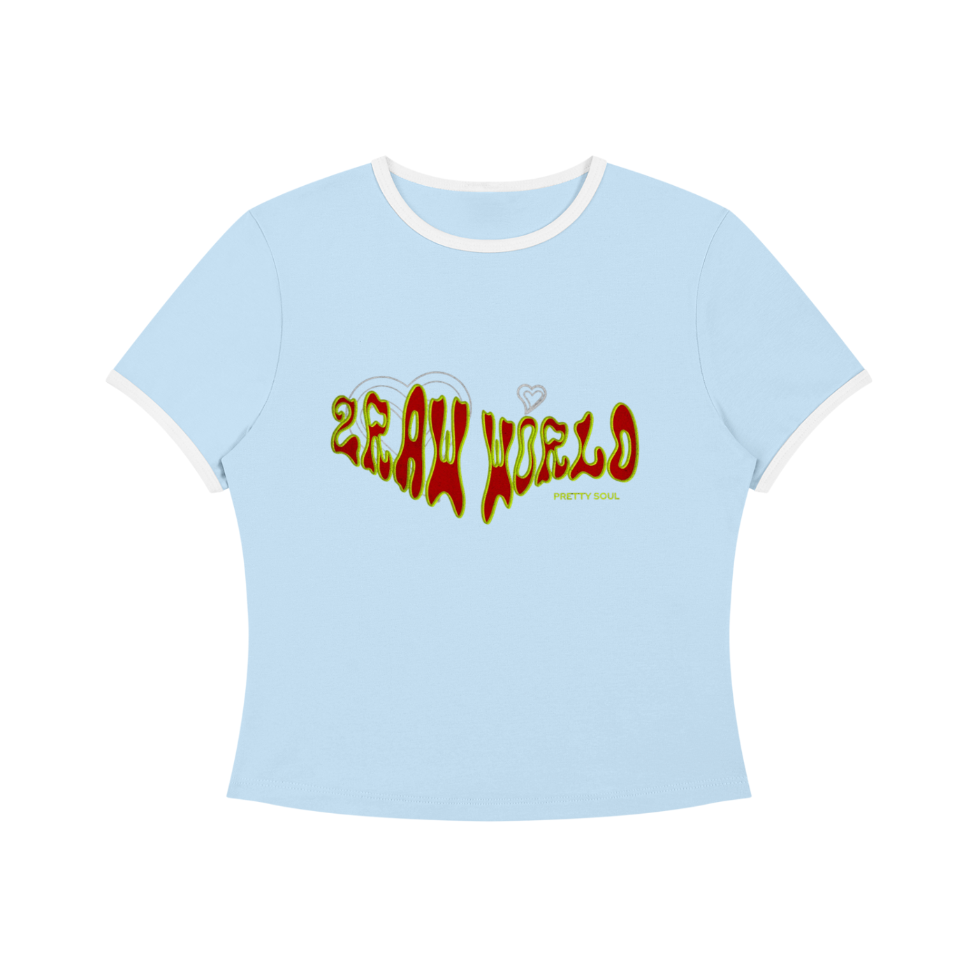 2RAW WORLD PRETTY SOUL Crop T-Shirt
