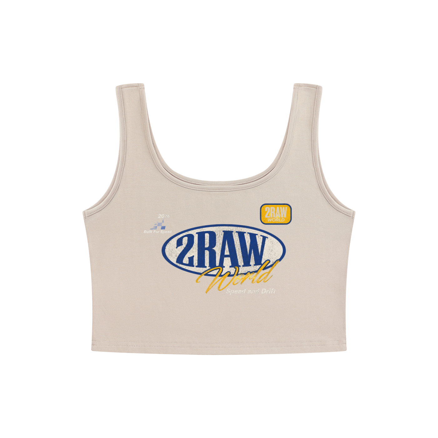 2RAW Speed Race Cropped Tank Top