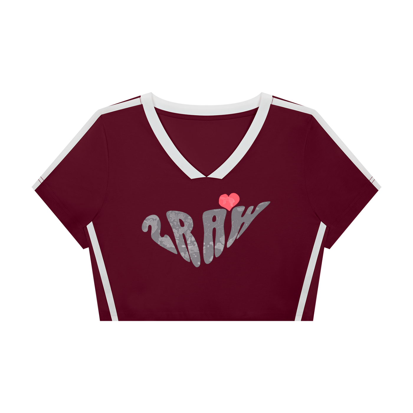 2RAW V-Neck Active crop top