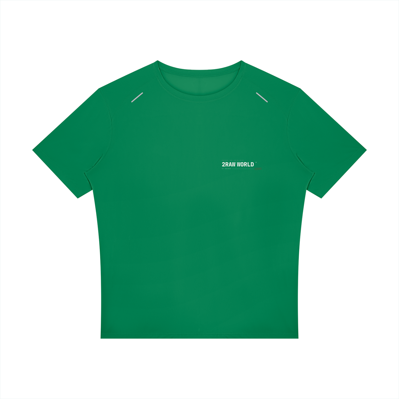 2RAW Men's Raglan Reflective Tee