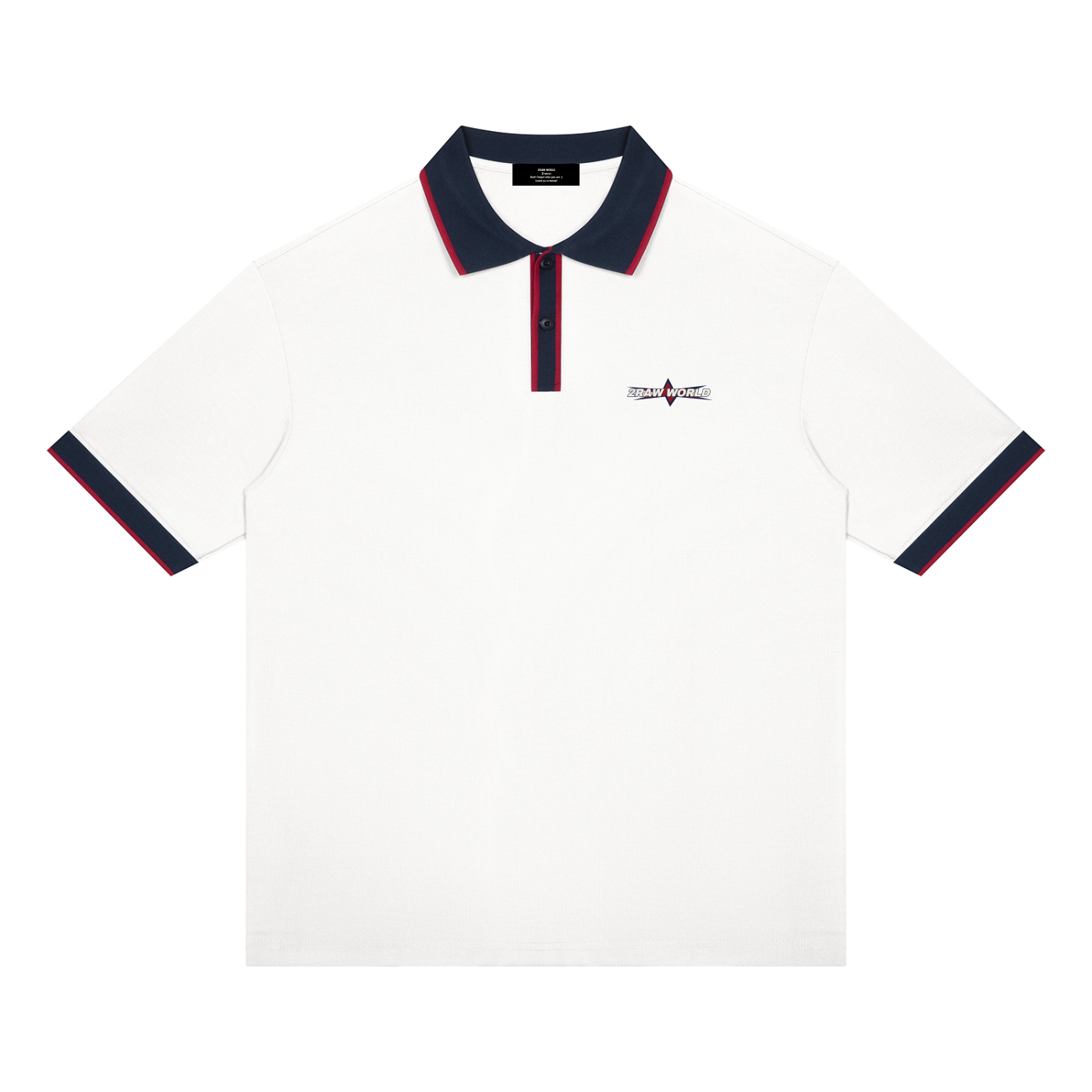 2RAW World Patchwork Polo