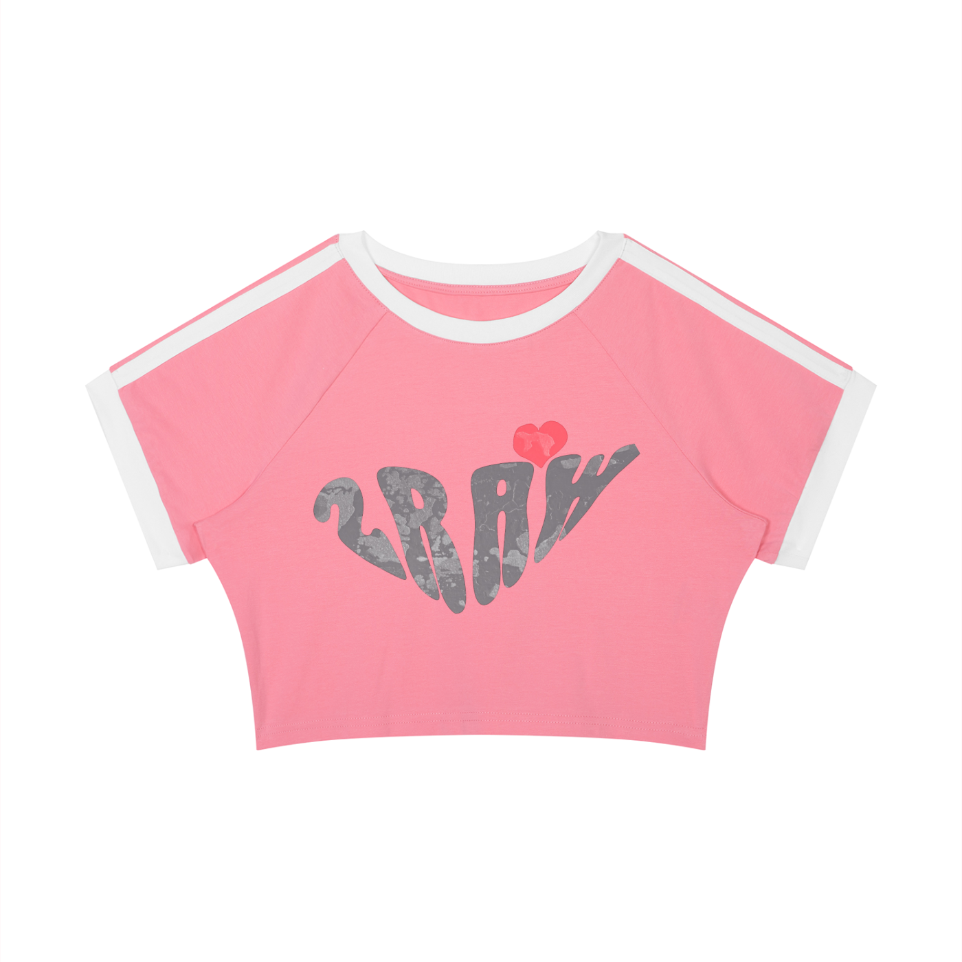 2raw Sweetheart Raglan Crop
