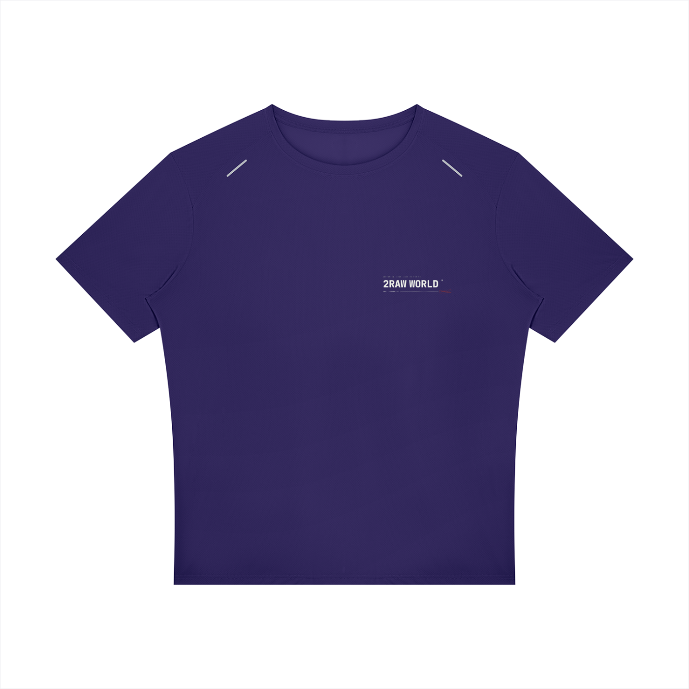 2RAW Men's Raglan Reflective Tee