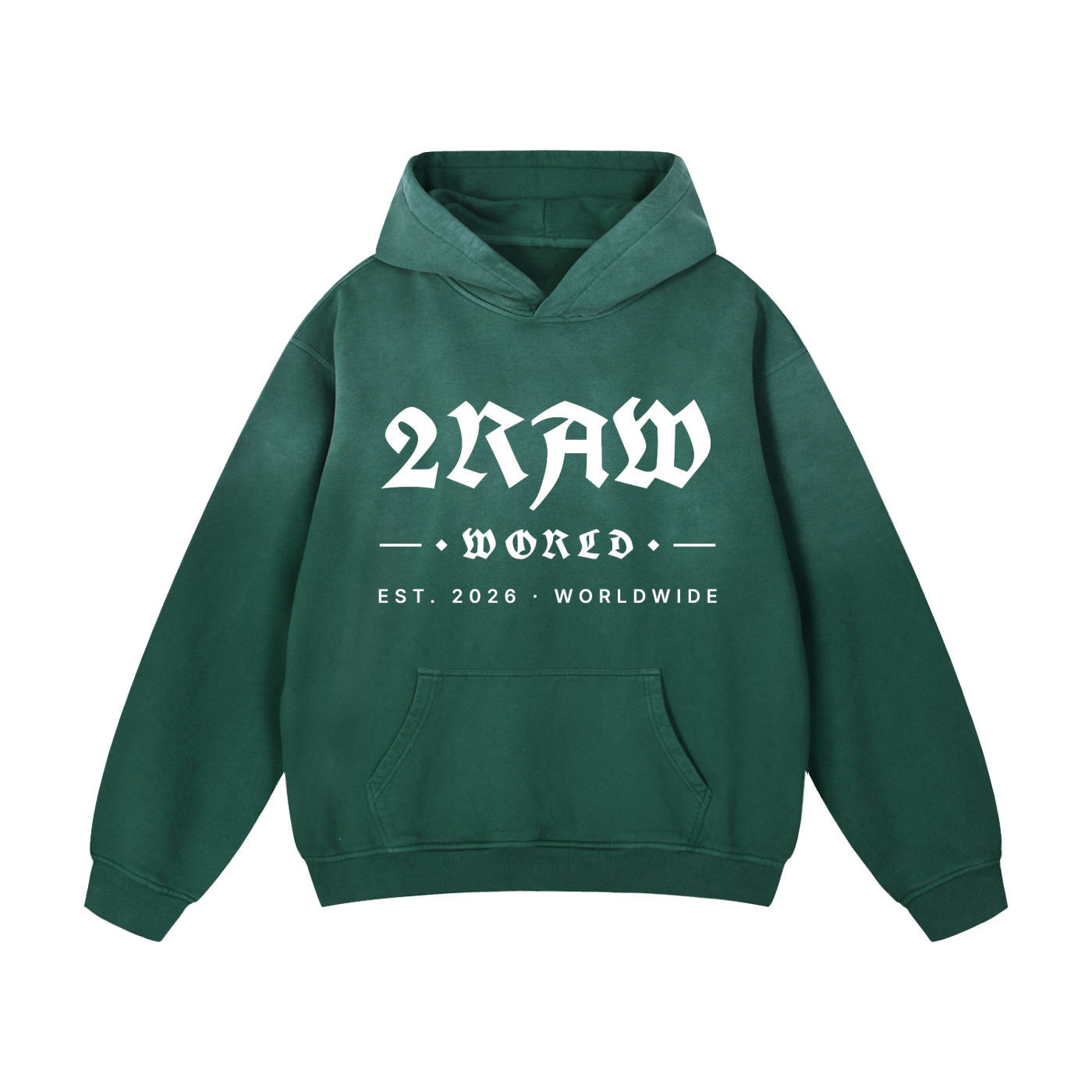 2RAW Heavyweight Sunfade Oversized Hoodie