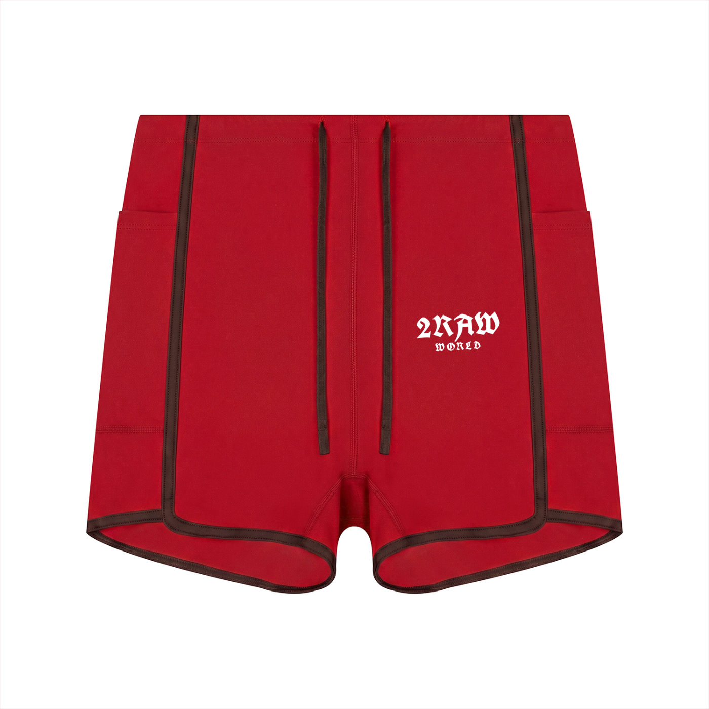 2RAW WORLD Women's High Rise Color Block Yoga Shorts