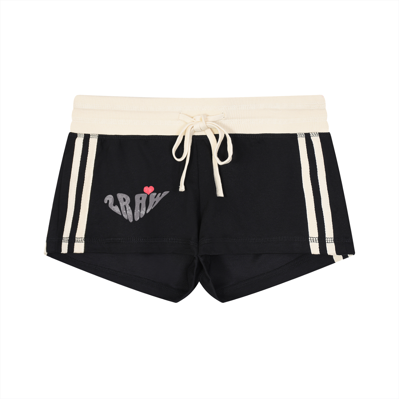 2RAW Sweetheart Stripe Track Shorts
