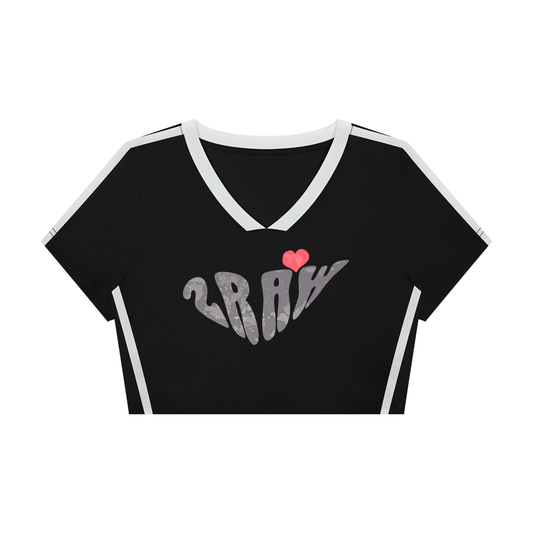 2RAW V-Neck Active crop top