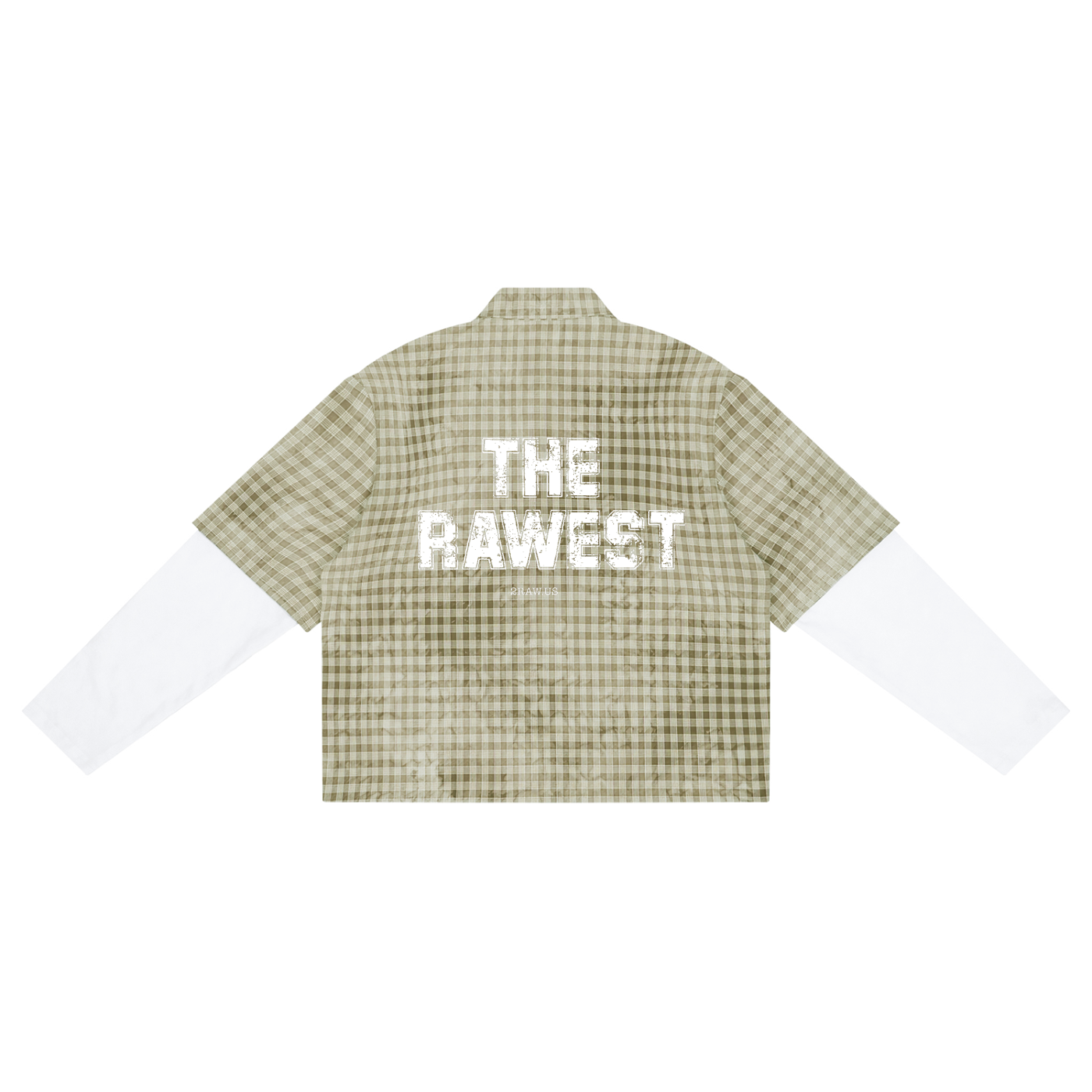 2RAW Vintage Wash Plaid Short Sleeve Shirt