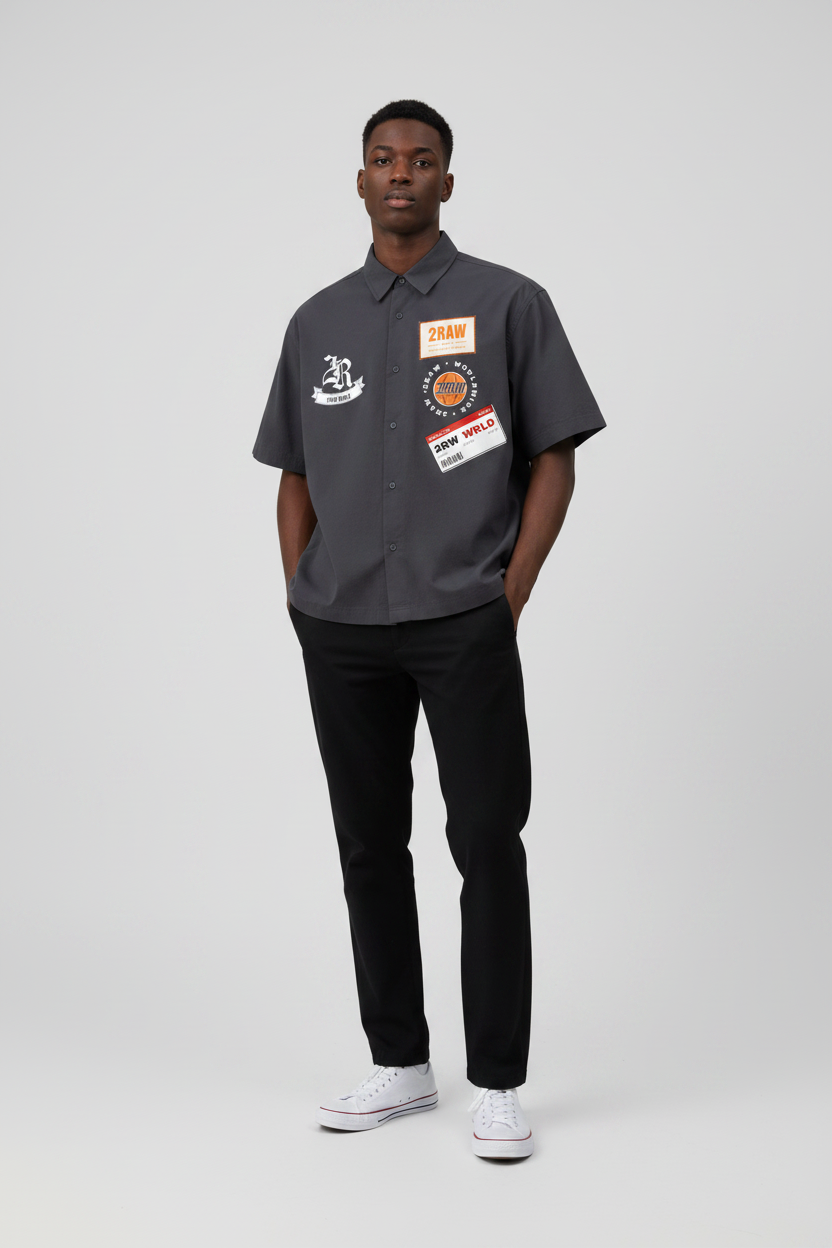 2RAW Boxy Short Sleeve Shirt