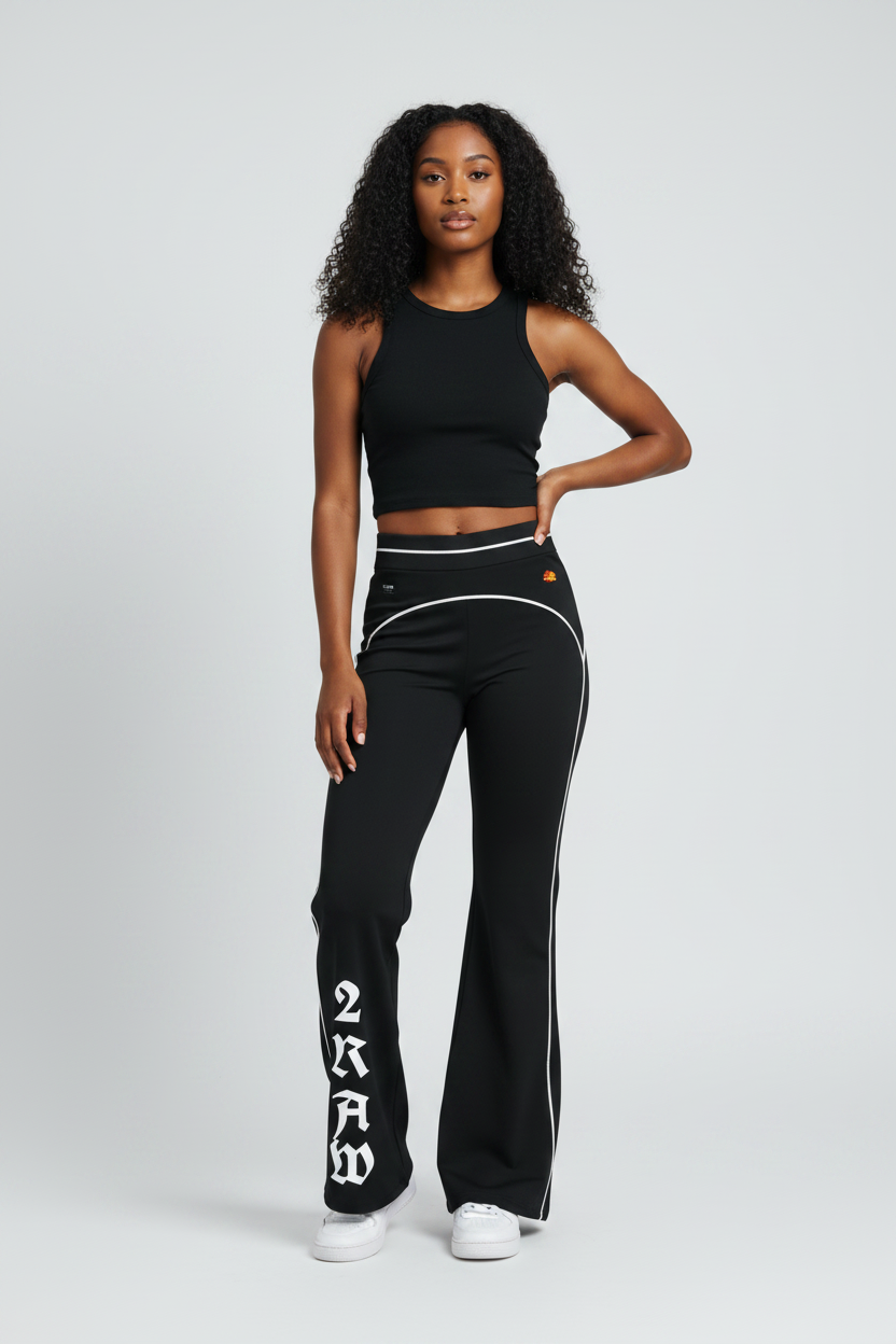 2RAW Women's High-Rise Flared Yoga Pants