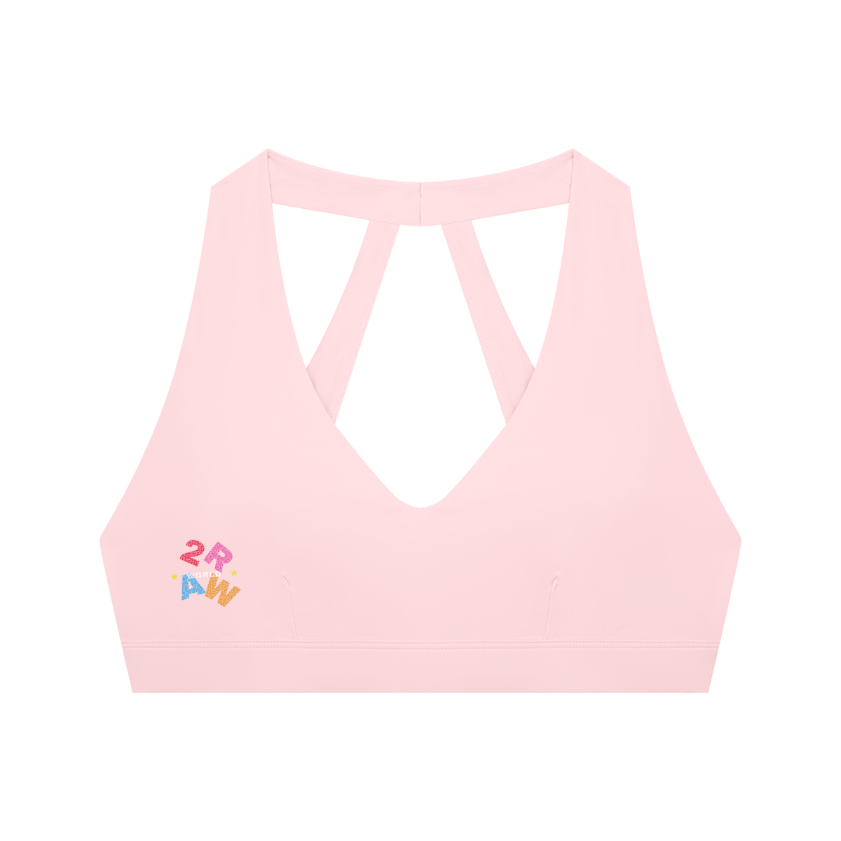 2RAW Women's Halter Cropped Sports Bra