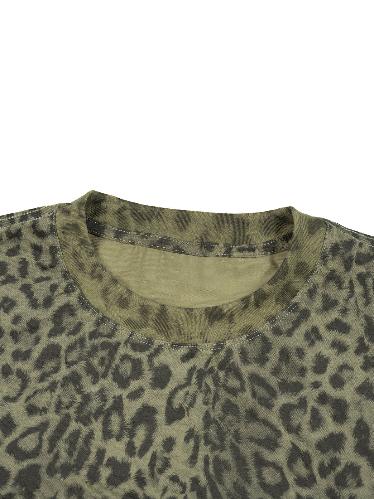 2RAW Wild Instinct Leopard Mesh Shirt